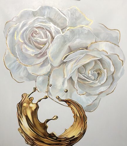 The two roses von Evgeniya Duvakina, Malerei kaufen auf Singulart