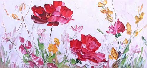 Flowers in white van Evgeniya Duvakina, Schilderij te koop op Singulart