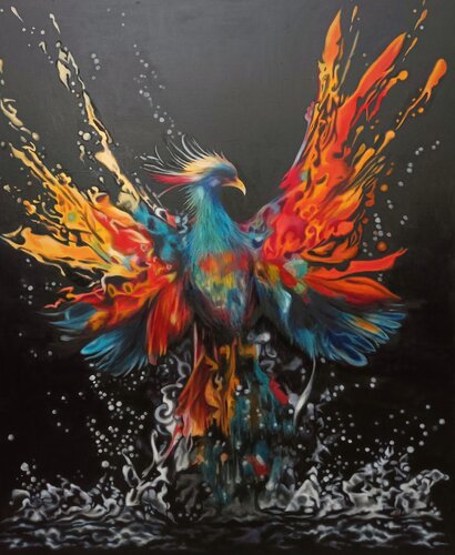 Phoenix di Evgeniya Duvakina, Pittura in vendita su Singulart