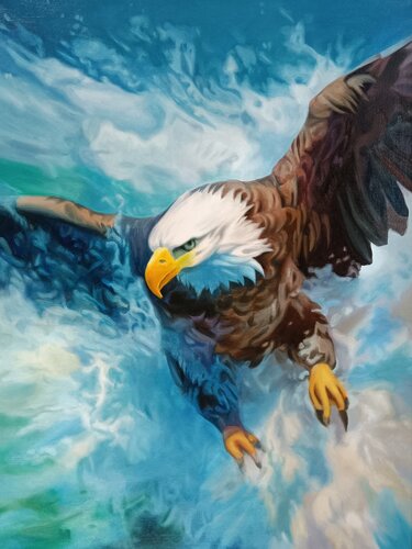 The Eagle van Evgeniya Duvakina, Schilderij te koop op Singulart