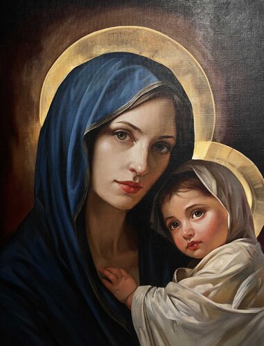 Madonna and Child ХХ de Evgeniya Duvakina, Pintura a la venta en Singulart