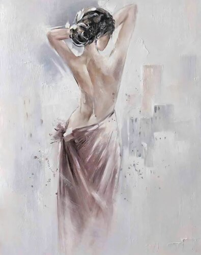 White dress von Evgeniya Duvakina, Malerei kaufen auf Singulart