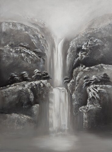 Silver Stream di Evgeniya Duvakina, Pittura in vendita su Singulart