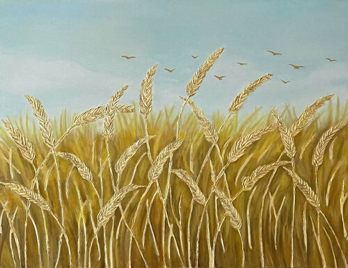 Warmth of the Harvest van Evgeniya Duvakina, Schilderij te koop op Singulart