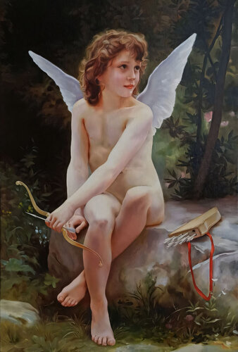 Contemplation of Cupid de Evgeniya Duvakina, Pintura a la venta en Singulart