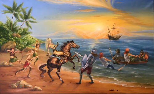 Battle de Evgeniya Duvakina, Pintura a la venta en Singulart