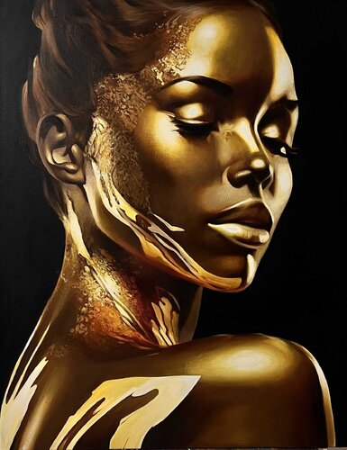 Goddess – An Oil Painting That Captivates van Evgeniya Duvakina, Schilderij te koop op Singulart