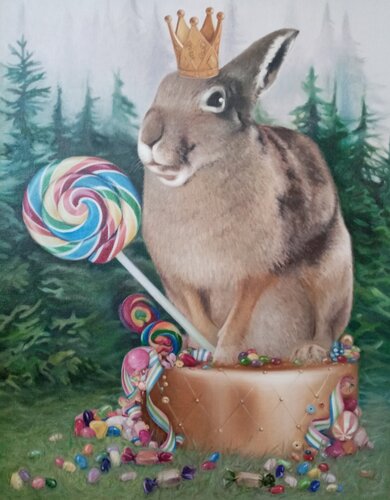 The Candy Lord – Magic on Canvas van Evgeniya Duvakina, Schilderij te koop op Singulart