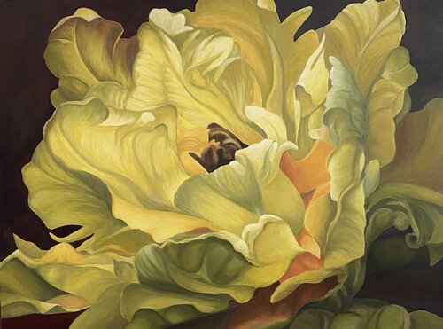 Original painting: "Yellow Secret" Evgeniya Duvakina