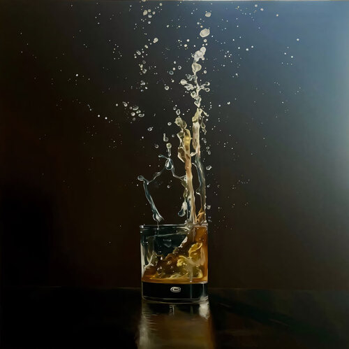 "Spark of the Moment" — original oil painting on premium canvas, created in a single copy with exceptional precision and craftsmanship. van Evgeniya Duvakina, Schilderij te koop op Singulart