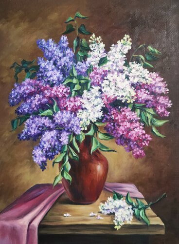 “May's Fragrance” — Oil Painting on Canvas, Premium Quality von Evgeniya Duvakina, Malerei kaufen auf Singulart