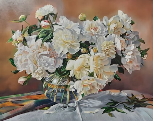 Quiet Dawn” — Oil Painting on Canvas, Premium Quality van Evgeniya Duvakina, Schilderij te koop op Singulart