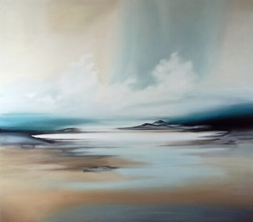 "Light Infinity" — oil painting, premium canvas, interior art by Evgeniya Duvakina, 油畫 for Sale on Singulart