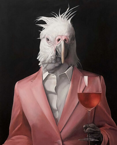 "Pale Gaze – Surreal Elegance with Exclusive Mood" von Evgeniya Duvakina, Malerei kaufen auf Singulart