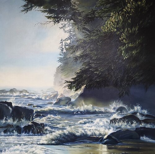 Oil Painting “Whisper of the Surf” — Exclusive Fine Art Evgeniya Duvakina