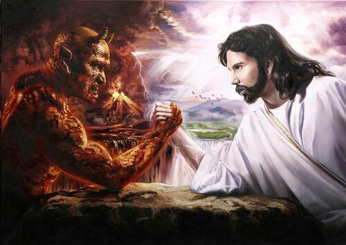 “Clash of Light and Darkness” de Evgeniya Duvakina, Pintura a la venta en Singulart