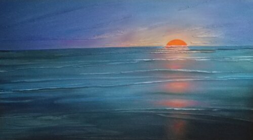 Exclusive Oil Painting “Silent Horizon” par Evgeniya Duvakina, Peinture en vente sur Singulart
