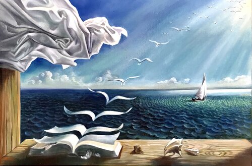Painting "Flight of Imagination" – Premium Quality di Evgeniya Duvakina, Pittura in vendita su Singulart