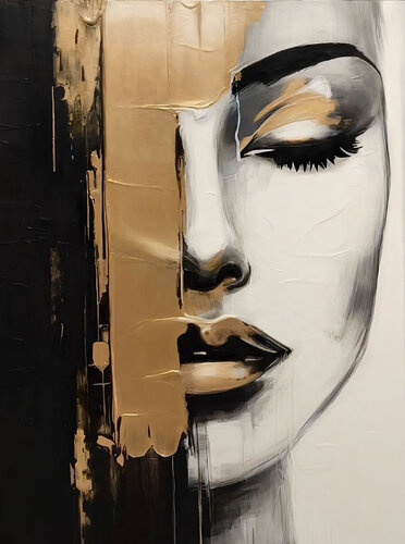 Miracle Abstraction – Feminine Beauty for a Stylish Interior de Evgeniya Duvakina, Pintura a la venta en Singulart