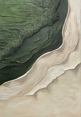 Relief Painting – Wealth of Life with Noble Shades, Exclusive von Evgeniya Duvakina, Malerei kaufen auf Singulart