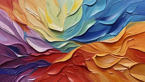 Vivid Abstract Painting “Colorful Euphoria” Evgeniya Duvakina