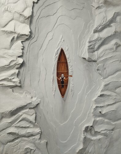 «Gates of Silence — Elite Textured Oil Painting» von Evgeniya Duvakina, Malerei kaufen auf Singulart