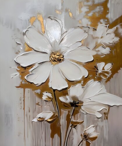 “Flower in the Golden Aura” von Evgeniya Duvakina, Malerei kaufen auf Singulart