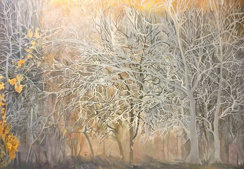 “Golden Grove” – A Luxurious Masterpiece for Your Interior by Evgeniya Duvakina, 油畫 for Sale on Singulart
