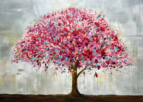 Painting “Blazing Heart of Spring” di Evgeniya Duvakina, Pittura in vendita su Singulart