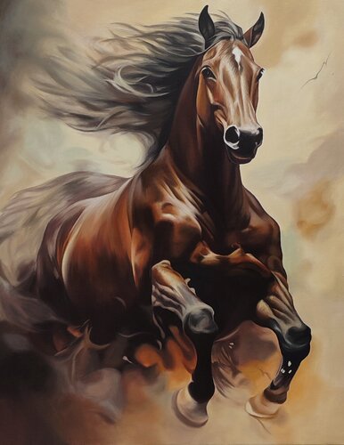"The Legend" — An Exclusive Collectible Oil Painting von Evgeniya Duvakina, Malerei kaufen auf Singulart