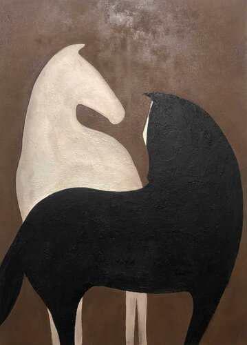 Oil Painting “Fusion of Two Forces” — Premium Quality von Evgeniya Duvakina, Malerei kaufen auf Singulart