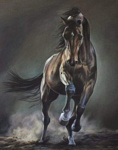 Power of Freedom — Premium Oil Painting von Evgeniya Duvakina, Malerei kaufen auf Singulart