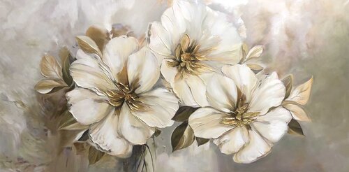 Premium Painting “Beige Symphony” von Evgeniya Duvakina, Malerei kaufen auf Singulart