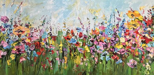 Harmony of the Summer Field von Evgeniya Duvakina, Malerei kaufen auf Singulart