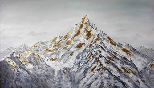 Oil Painting “Empire of Height” — Exclusive van Evgeniya Duvakina, Schilderij te koop op Singulart