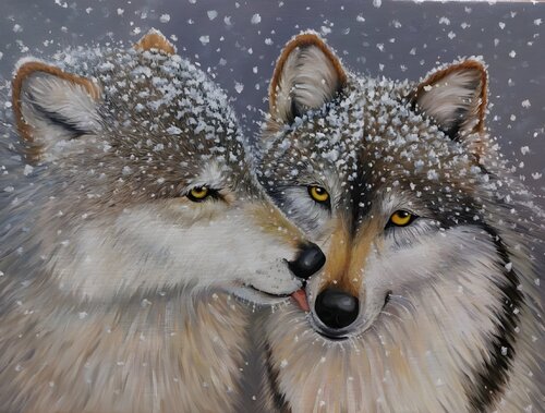 Oil Painting “Northern Tenderness. Premium Exclusive” van Evgeniya Duvakina, Schilderij te koop op Singulart