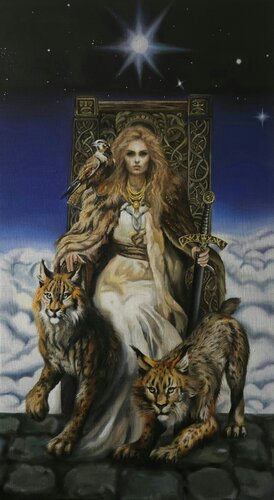 Oil Painting Guardian Exclusive Interior Piece par Evgeniya Duvakina, Peinture en vente sur Singulart