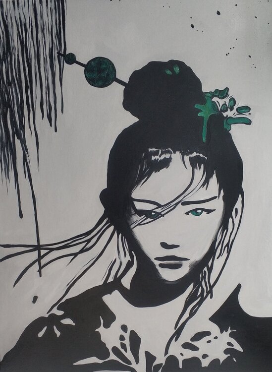 Mysterious Feminine Power on Canvas – Exclusive Art Evgeniya Duvakina