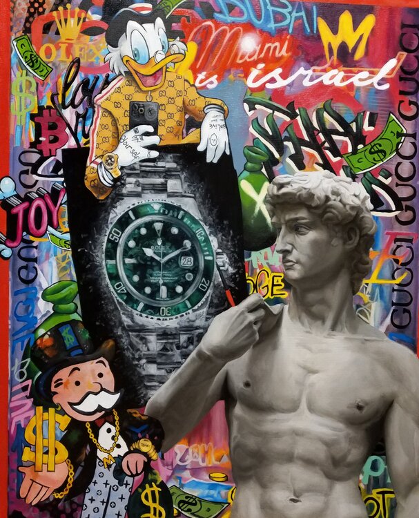 Oil Painting "Luxury Hype" – The Energy of Wealth and Art Evgeniya Duvakina