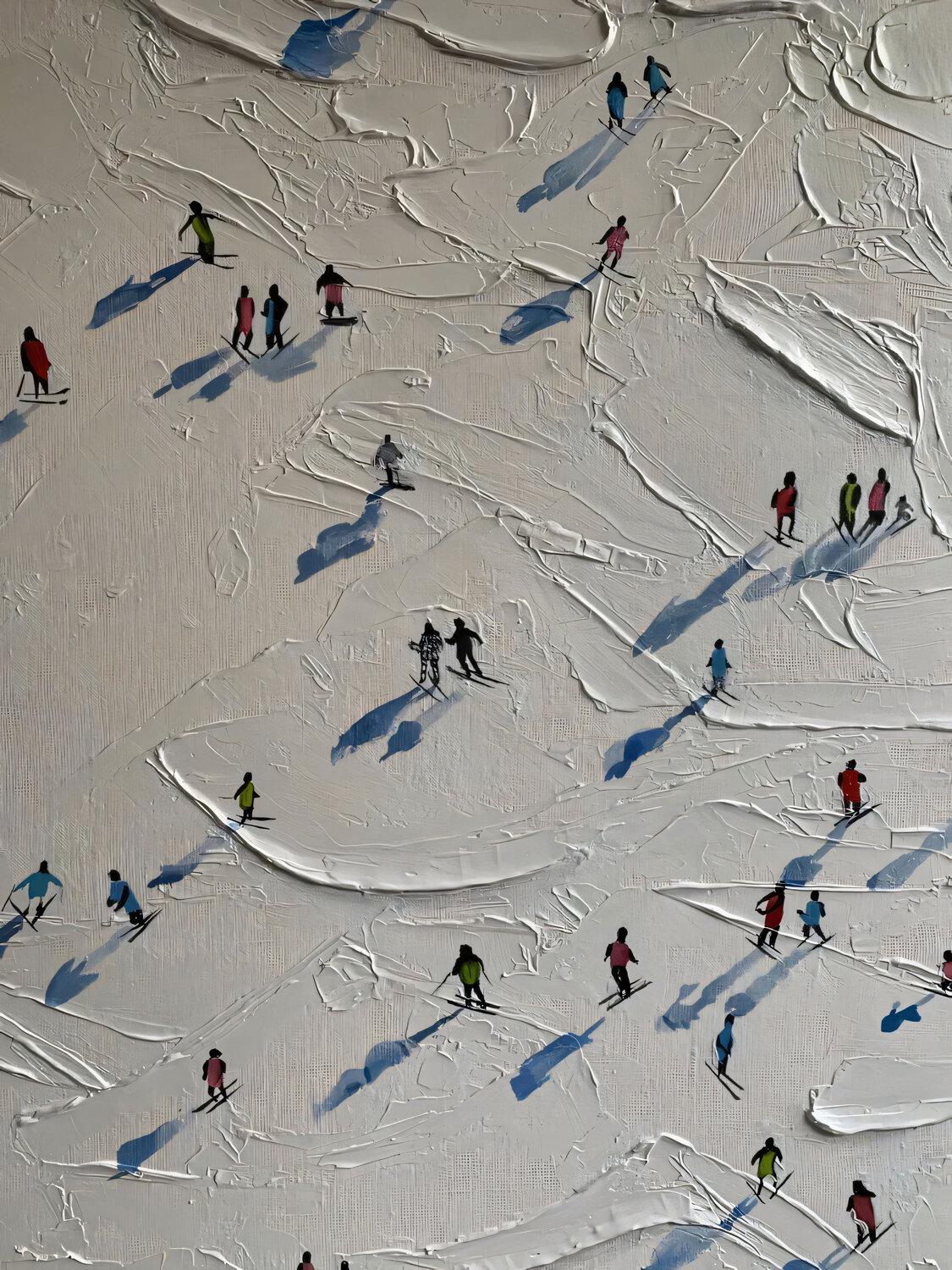Rhythm of the Snow Evgeniya Duvakina Originalgemälde zu verkaufen