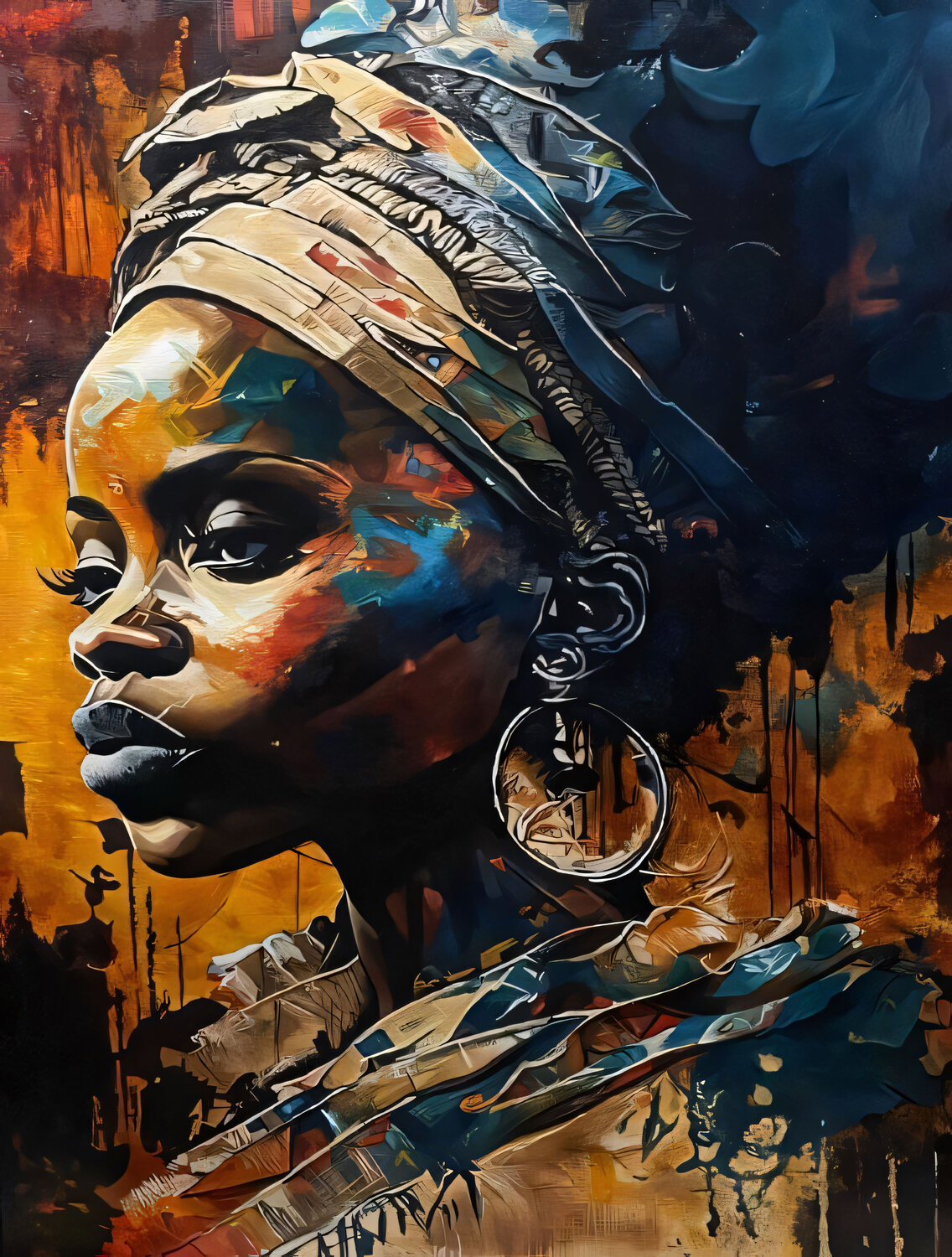 African woman Evgeniya Duvakina