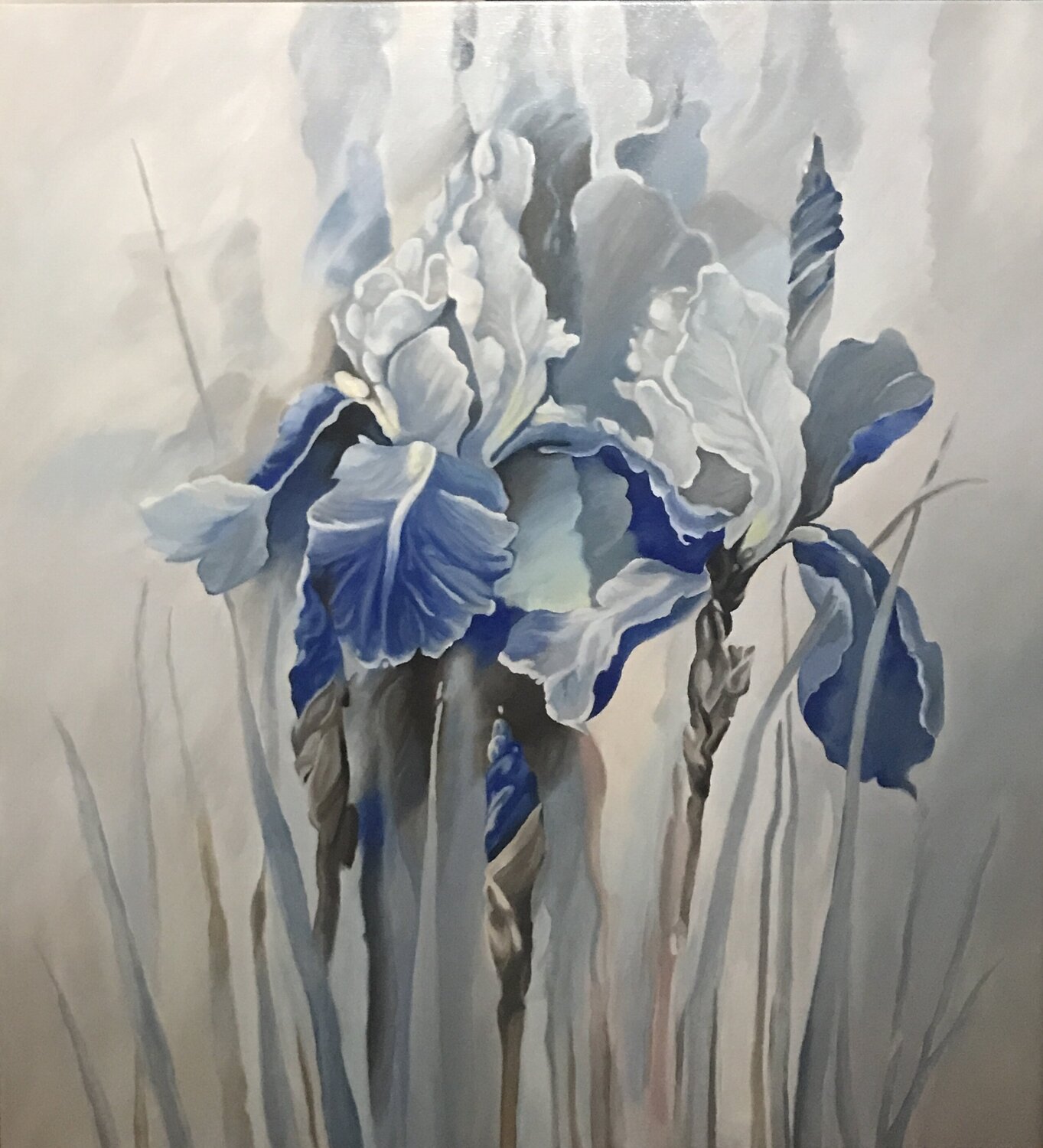 Elegant Oil Painting “Delicate Grace” Evgeniya Duvakina Originalgemälde zu verkaufen