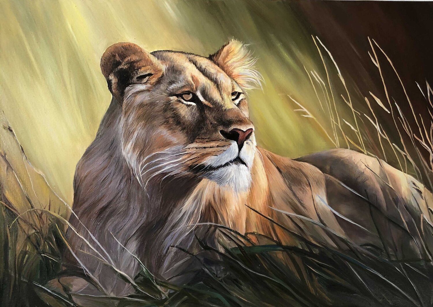Oil Painting “In Stillness — Strength” Evgeniya Duvakina Originalgemälde zu verkaufen