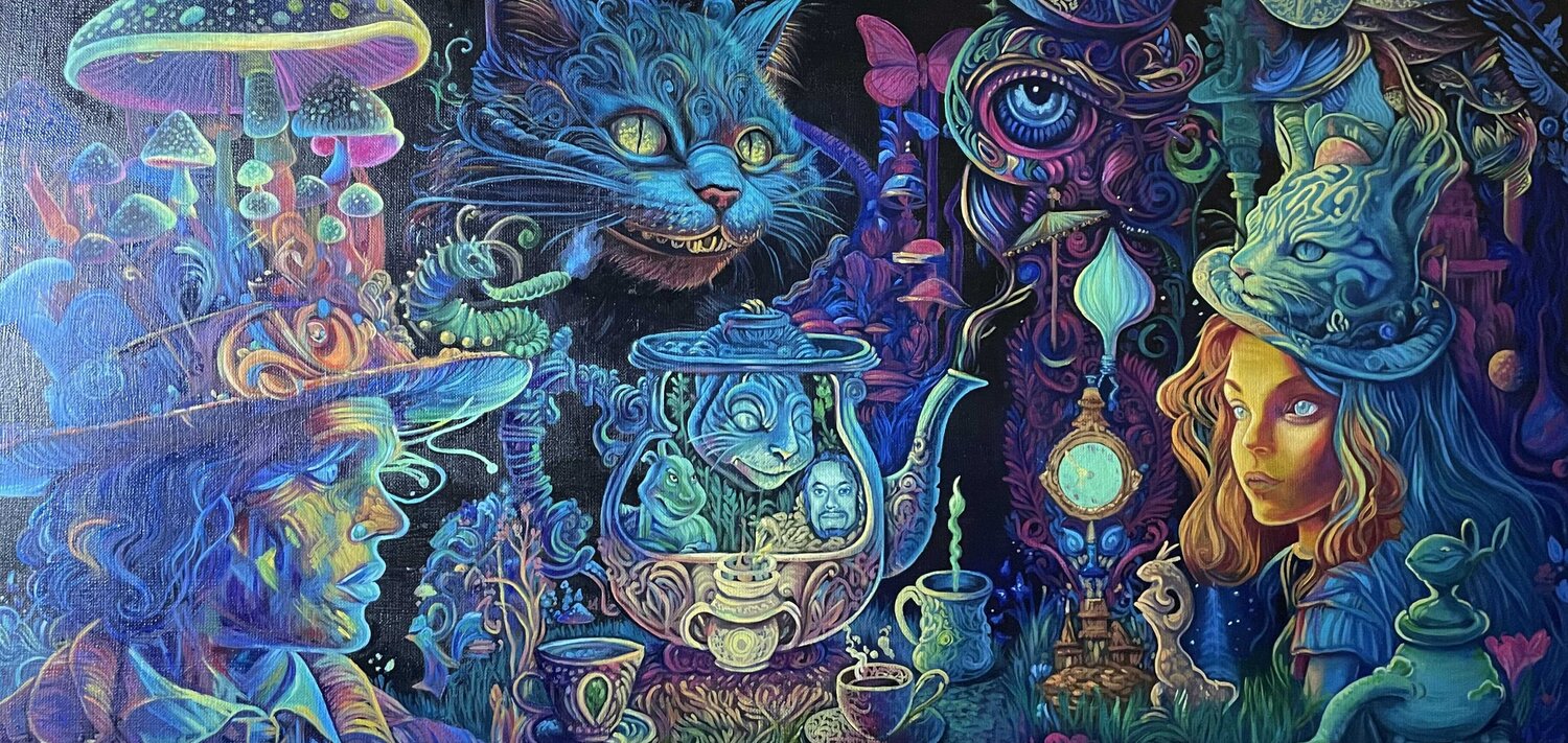 Wonderful painting “Mad Tea Party” Evgeniya Duvakina Originalgemälde zu verkaufen