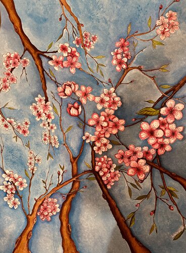 Ciliegio in fiore de Maddalena Gardan, Pintura a la venta en Singulart