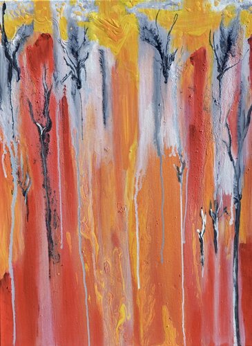 Fire Canyon van Joe LaMattina, Schilderij te koop op Singulart