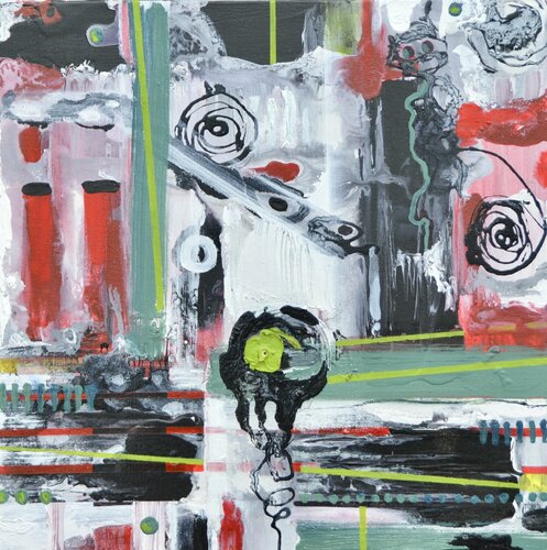 Coiled and Waiting van Joe LaMattina, Schilderij te koop op Singulart