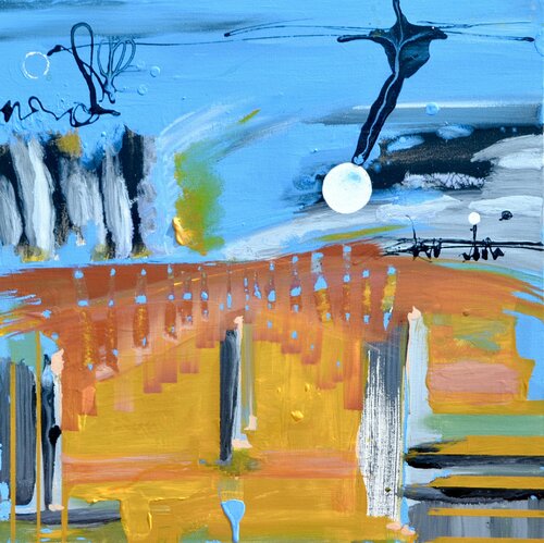What's All the Howling About? von Joe LaMattina, Malerei kaufen auf Singulart