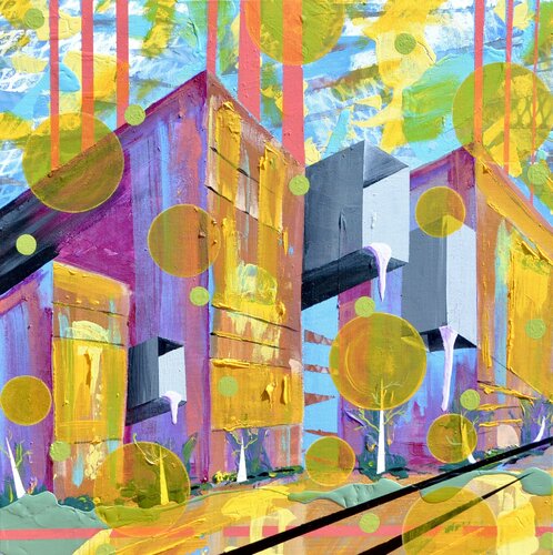 Funky Town van Joe LaMattina, Schilderij te koop op Singulart