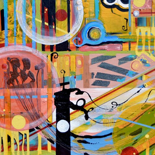 I'm Sooooo Busy van Joe LaMattina, Schilderij te koop op Singulart